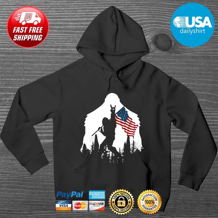 Bigfoot Victory American Flag Shirt HOODIE DENS