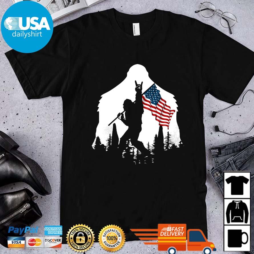 Bigfoot Victory American Flag Shirt