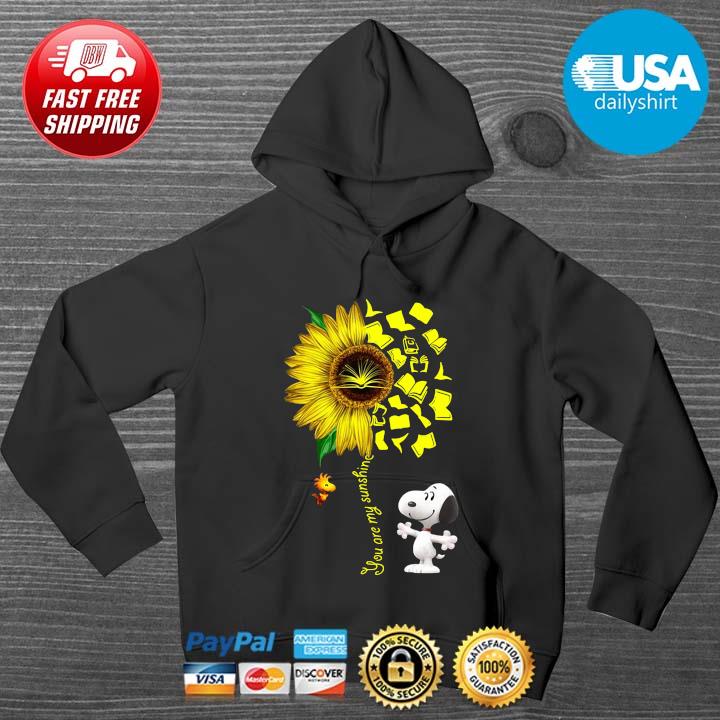 Snoopy and Woodstock you are my sunshine sunflower HOODIE DENS