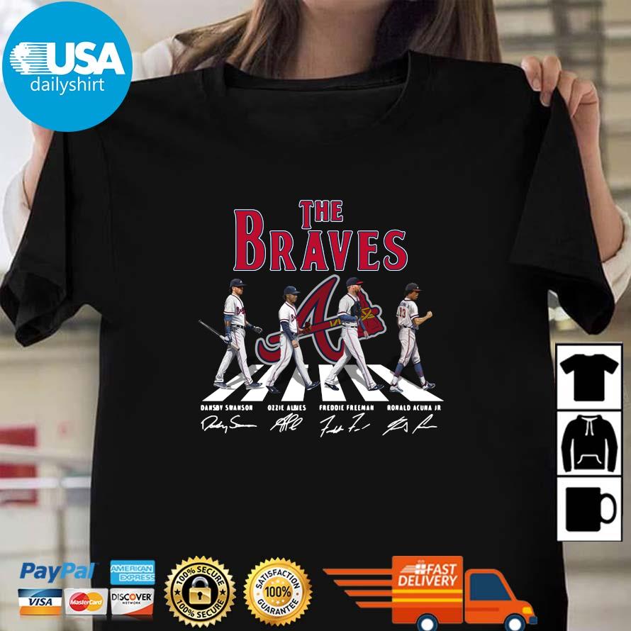 The Braves abbey road signature shirt, hoodie, sweater, long sleeve and  tank top