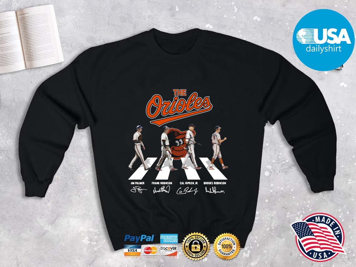 The Baltimore Orioles Abbey Road signatures shirt, hoodie, sweater