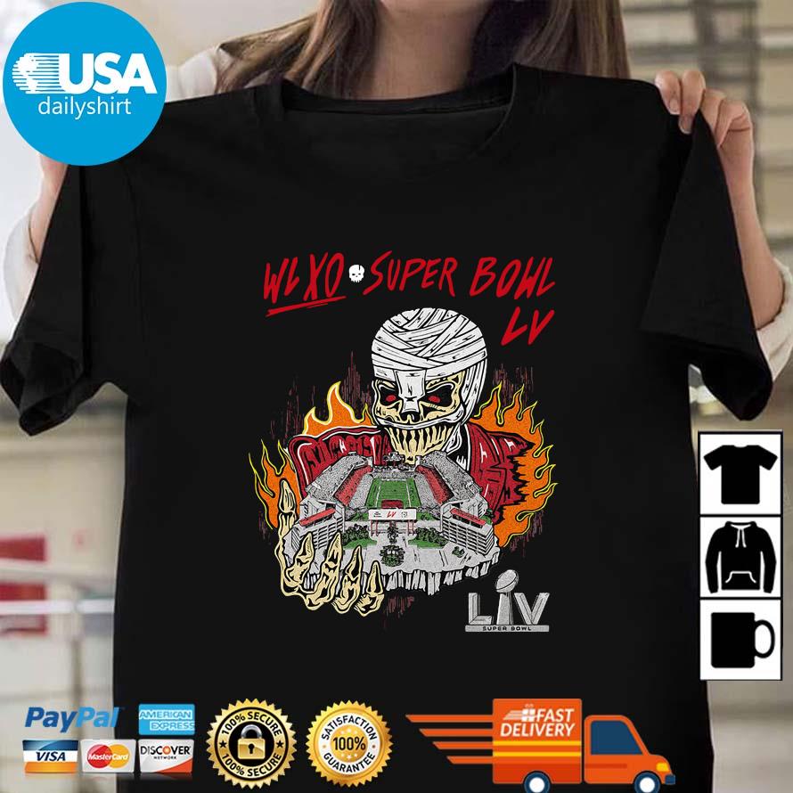 Get The Weeknd x Warren Lotas XO Super Bowl LV Ghost Death Burnning Shirt  For Free Shipping • Custom Xmas Gift