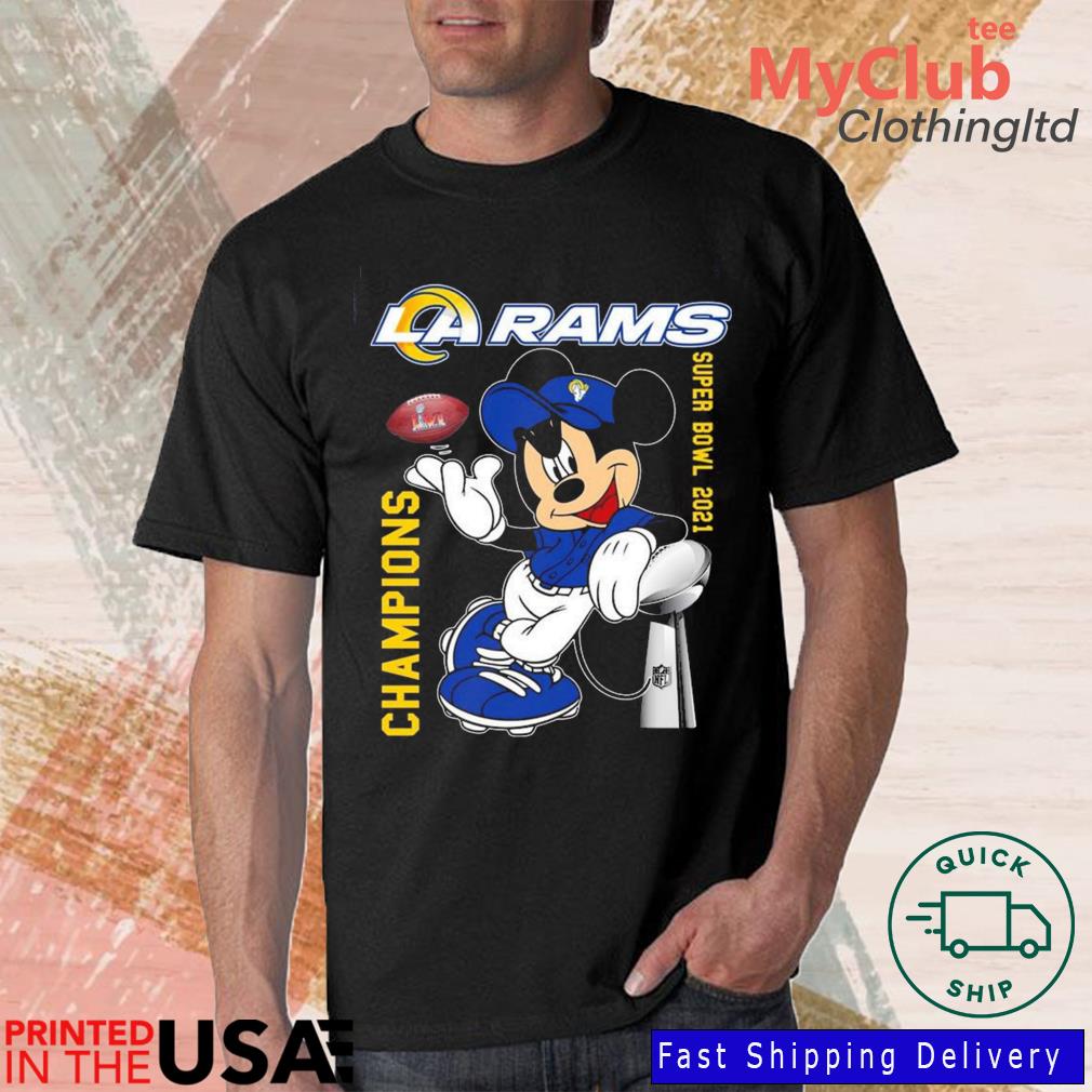 Mickey Mouse Los Angeles Rams Super Bowl 2021 Champions shirt