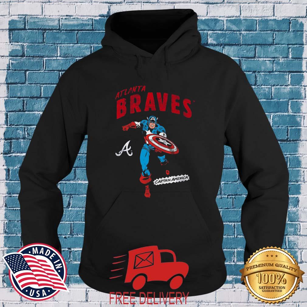 Atlanta Braves Youth Team Captain America Marvel T-Shirt, hoodie, sweater,  long sleeve and tank top