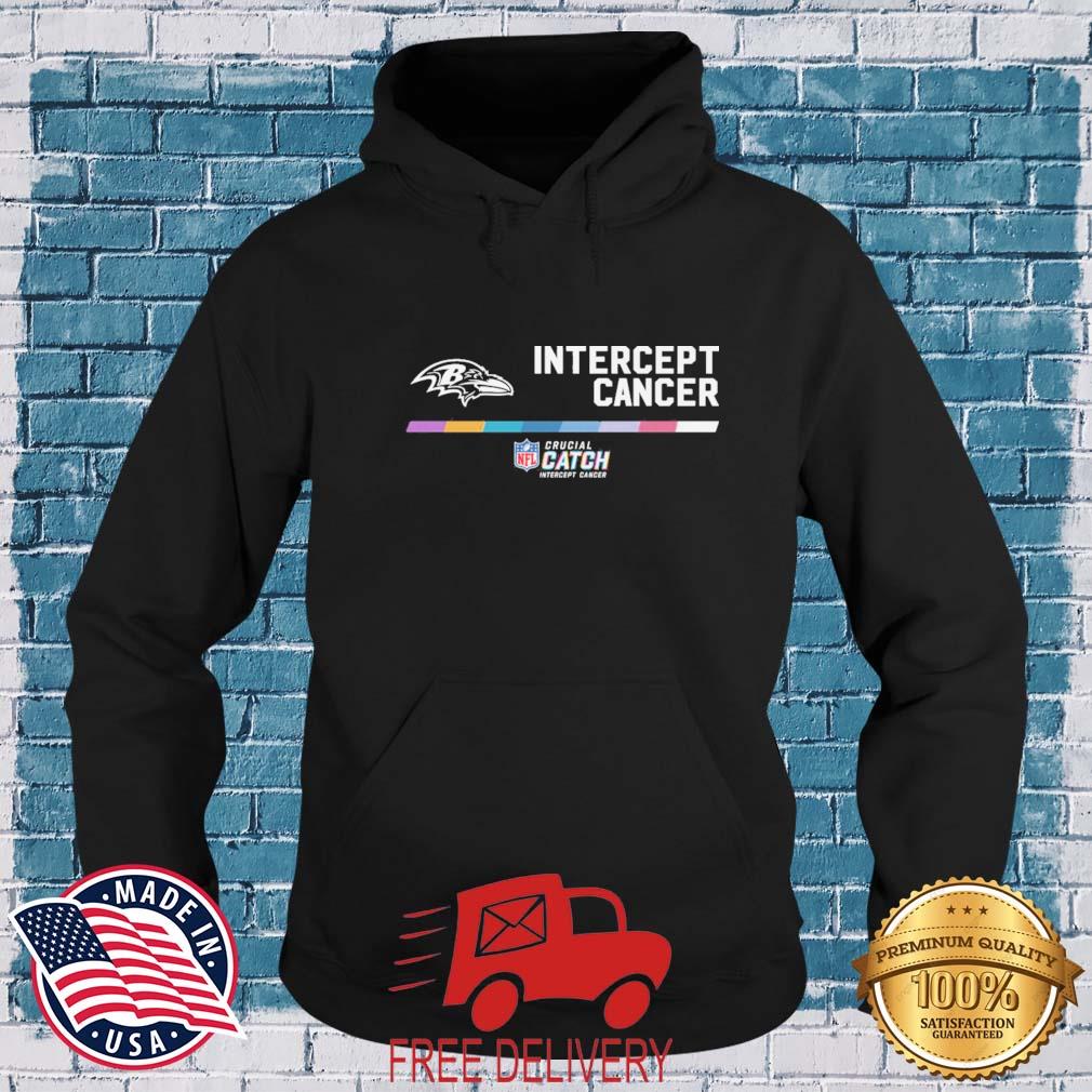 Baltimore Ravens Intercept Cancer Crucial Catch shirt, hoodie, sweater,  long sleeve and tank top