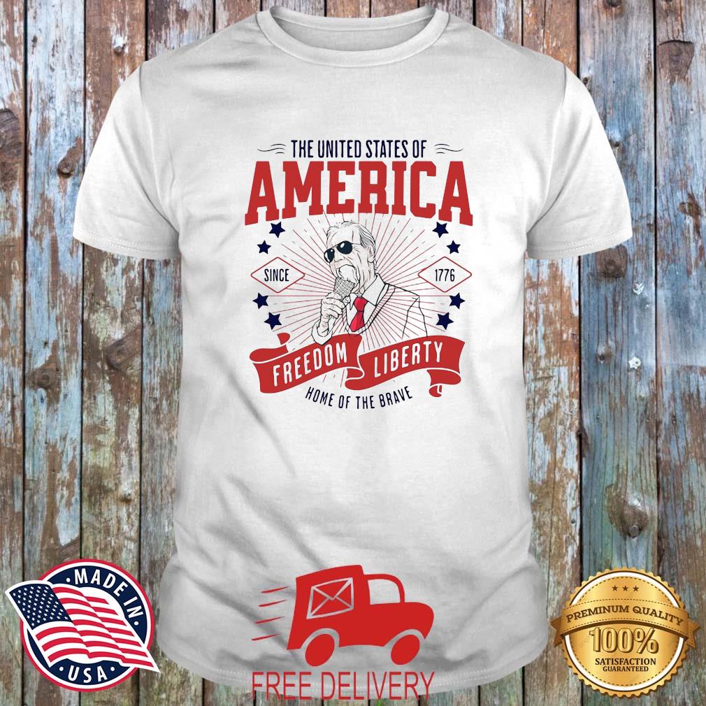 Joe Biden Ice Cream The United States Of America Home Of The Brave Freedom Liberty Shirt