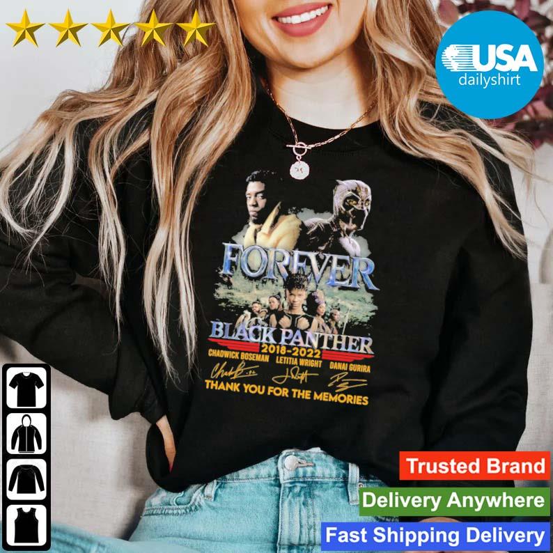 Forever Black Panthers 2018-2022 Thank You For The Memories Signatures shirt