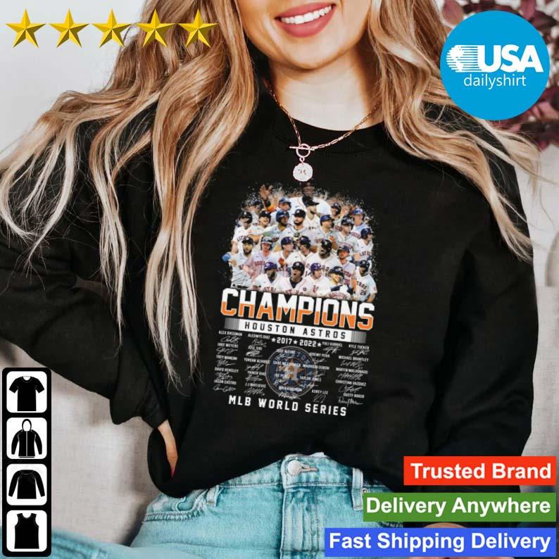 Houston Astros Win MLB 2022 World Series Champions signatures shirt,  hoodie, sweater, long sleeve and tank top