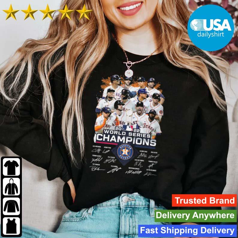 Houston Astros Player 2022 World Series Champions Signatures shirt, hoodie,  sweater, long sleeve and tank top