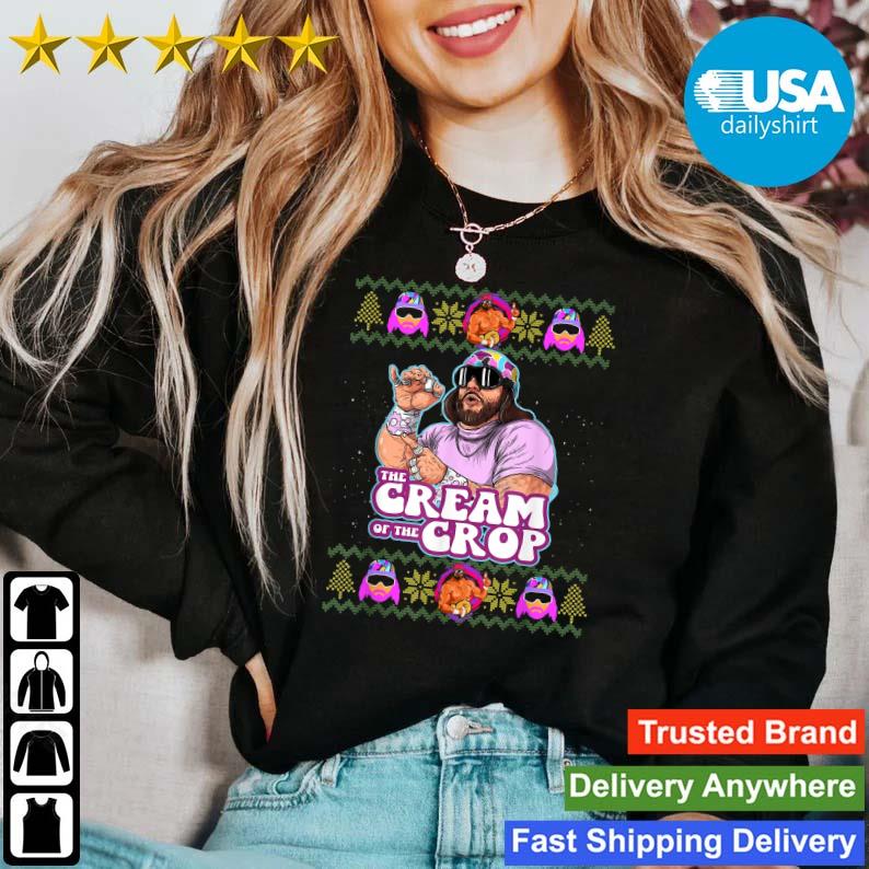 Macho The Cream Of The Crop Wrestling Ugly Christmas Sweater