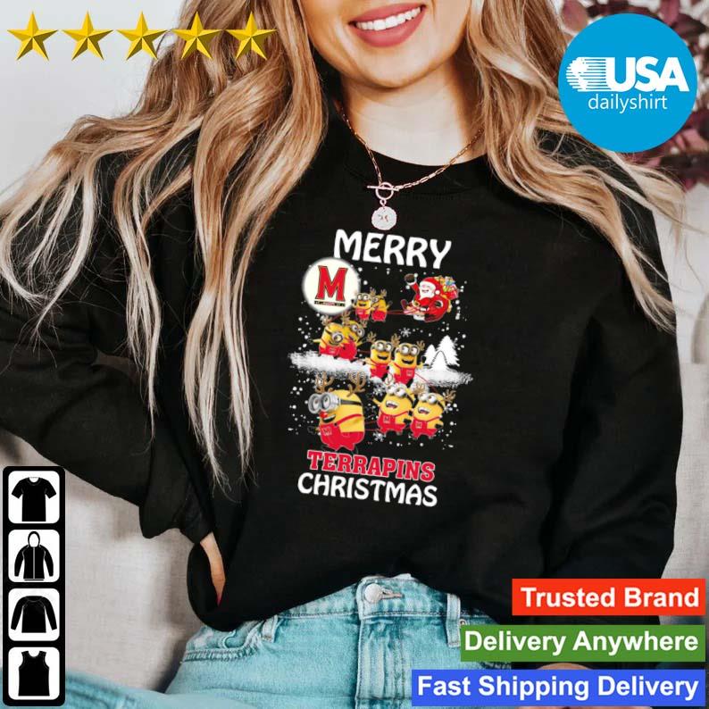 Minion Maryland Terrapins Merry Christmas sweater