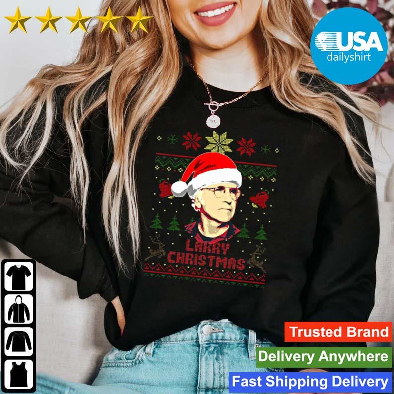Santa Larry David Ugly Christmas Sweater