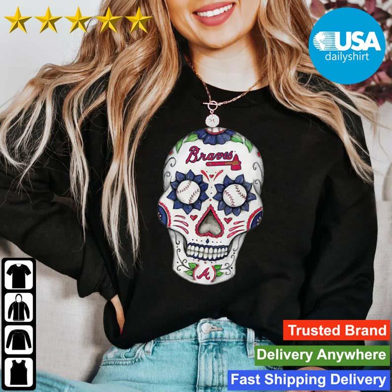 Atlanta Braves Sugar Skull Shirt, hoodie, sweater, long sleeve and